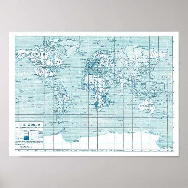 Poster Legal Mundo Azul (Frente)