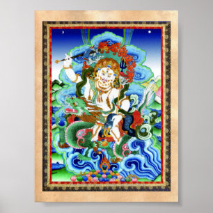 Póster Legal oriental tibetano thangka White Jambhala