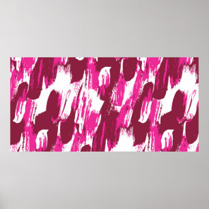Poster Legal pincel rosa trava padrão uniforme moderno