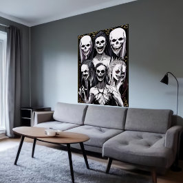 Poster Legal retrato familiar bizarro | Arte AI