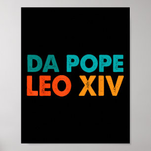 Poster Legal Retro Da Pope Novo Papa Leo Xiv Homens