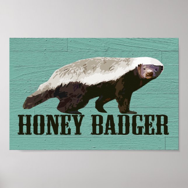 Póster Legal Rustic Honey Badger (Frente)