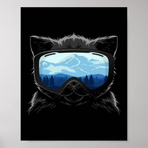 Poster Legal Snowboard Para Homens Crianças Esquiar Monta
