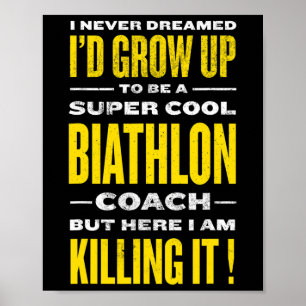 Poster Legal técnico de biatlo Engraçado Biathleta Humor