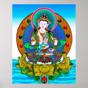 Poster Legal tibetana thangka Vajrasattva tattoo mandala