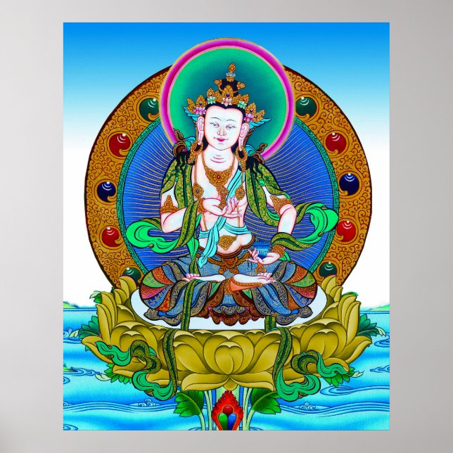 Poster Legal tibetana thangka Vajrasattva tattoo mandala (Frente)