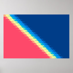 Poster legal triângulos coloridos dun urbanos ilustrados