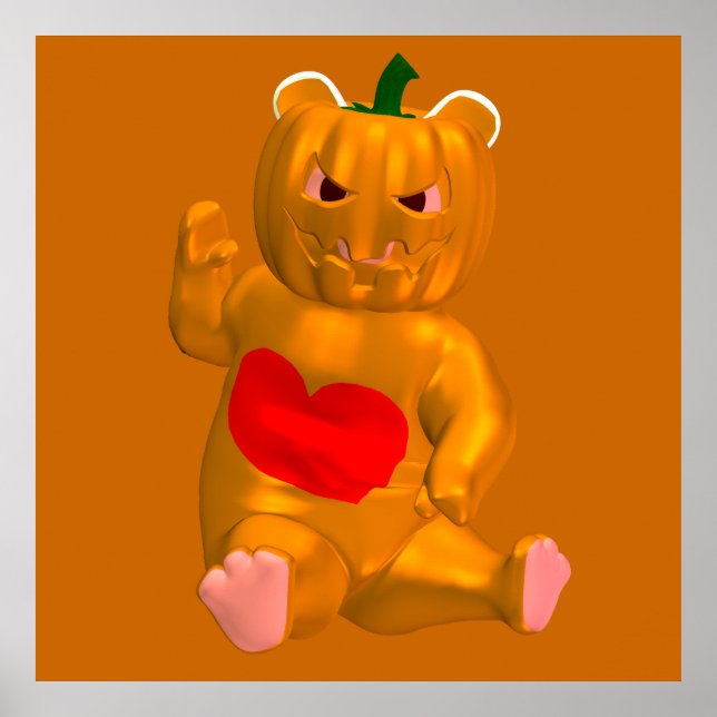 Póster Legal Urso de Halloween (Frente)