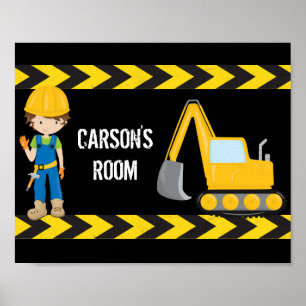 Poster Legal veículo de construção - Crianças persona