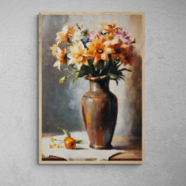 Poster Legança do Flor: Pintura do Vaso Flor