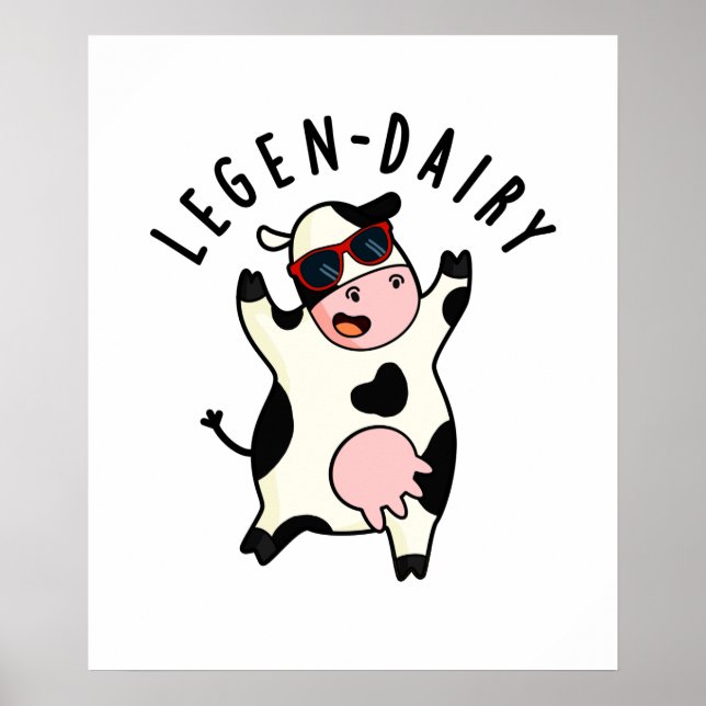 Poster Legen-milk Funny Cow Pun (Frente)