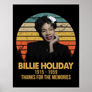 Poster Legenda Billie Holiday Obrigado Pelas Memórias