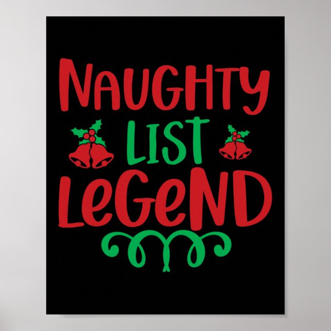 Poster Legenda da Lista travessa (Frente)