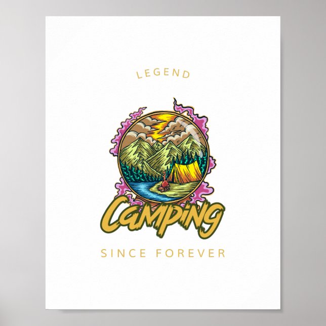 Poster Legenda de acampamento desde sempre (Frente)