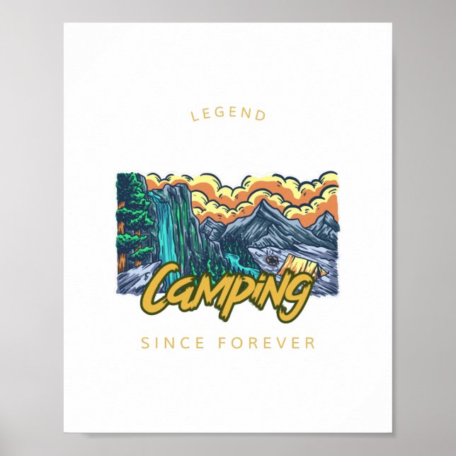 Poster Legenda de acampamento desde sempre (Frente)