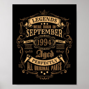Poster Legenda de aniversário de 27 anos Julho de 1994 27