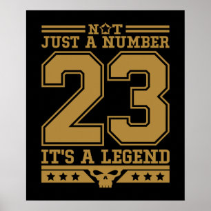 Poster Legenda do número 23