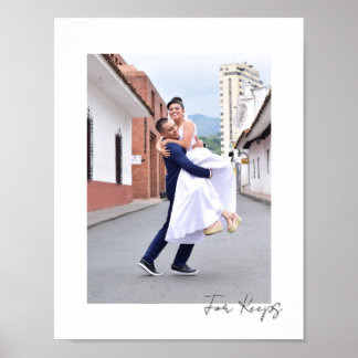 Poster Legenda Escrita à Mão | Para Sempre | Casal de Noi