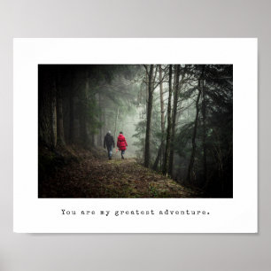 Poster Legenda minimalista de foto e máquina de escrever 