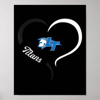 Poster Legenda Titãs Logotipo Metade Coração Slogan Hs