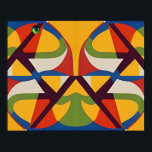 Poster Legendário Birder<br><div class="desc">Pássaro lendário. 2025,  Ken Gage. Mídia mista: abstrato,  surrealismo pop.</div>