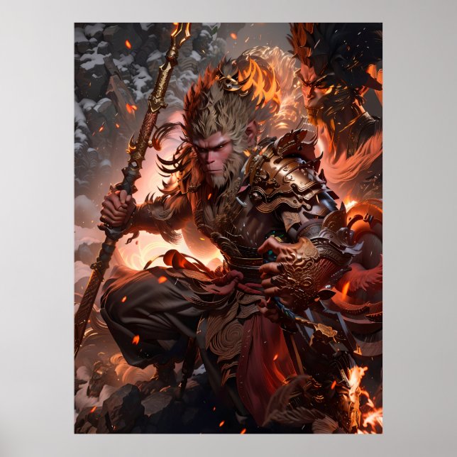Poster Legendário do mito negro wukong (Frente)
