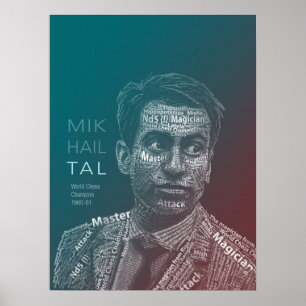 Poster Legendas da xadrez: Mikhail Tal