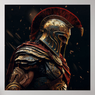 Poster Legendas de Spartan: Tenacidade Inabalável em um P