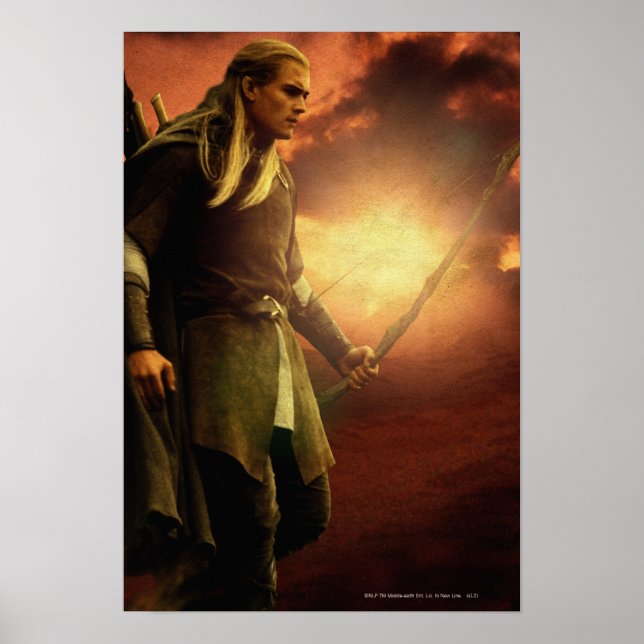Póster LEGOLAS GREENLEAF™ com Arco (Frente)