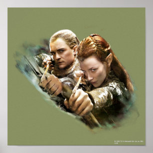 Poster LEGOLAS GREENLEAF™ e TAURIEL™ Graphic