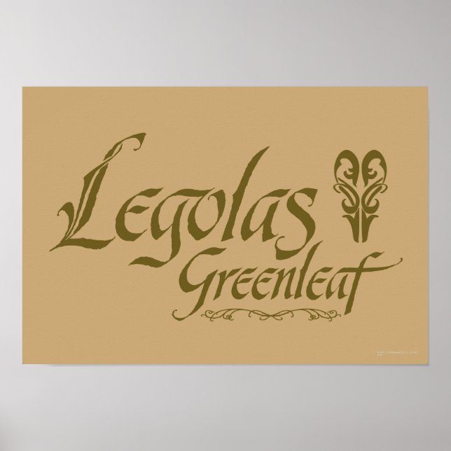 Póster LEGOLAS GREENLEAF™ Name (Frente)