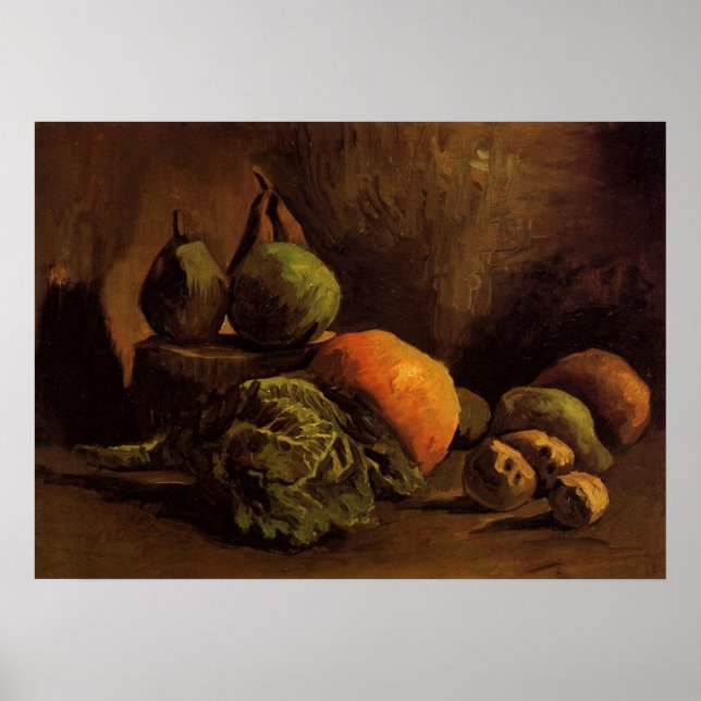 Poster Legumes e Frutas por Vincent van Gogh (Frente)