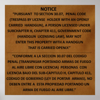 Póster Lei de Armas do Texas - Adobe - Carregar aberto