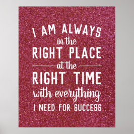 Poster Lei de Citação Inspiracional de Atração Motivacion