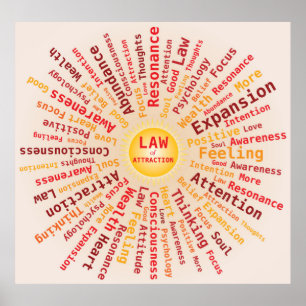 Poster Lei de cores amarelos alaranjado da nuvem da