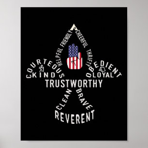 Poster Lei de Escotismo da Bandeira da América