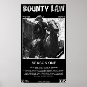 Poster Lei de recompensas VHS