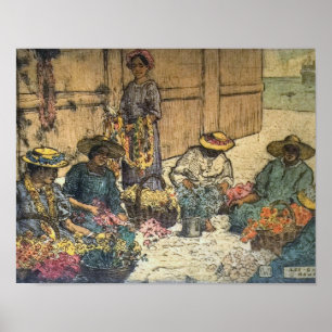 Poster "Lei Dia do Havaí" - Charles W. Bartlett