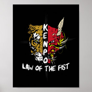 Poster Lei Kenpo Karate Das Primeiras Artes Marciais