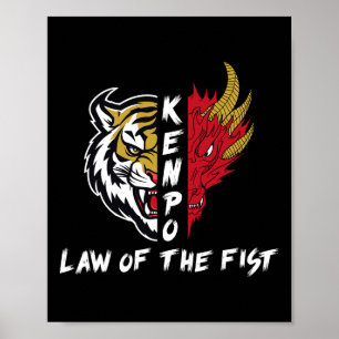 Poster Lei Kenpo Karate Do Primeiro Engraçado Dizendo Mar