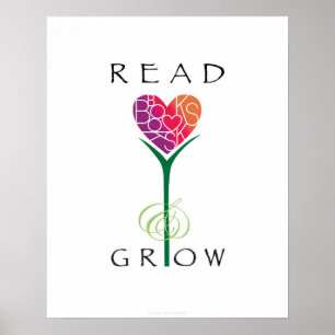 Poster Leia livros crescem