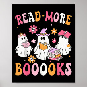 Poster Leia Mais Livros Fantasmas Lendo Livro Divertido P