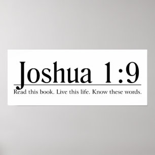 Póster Leia o 1:9 de Joshua da bíblia