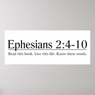 Póster Leia o 2:4 de Ephesians da bíblia - 10