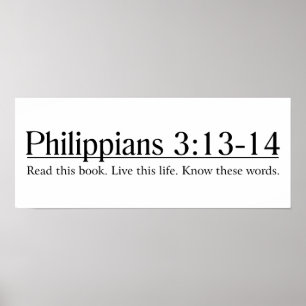 Póster Leia o 3:13 dos Philippians da bíblia - 14