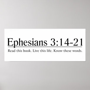Póster Leia o 3:14 de Ephesians da bíblia - 21