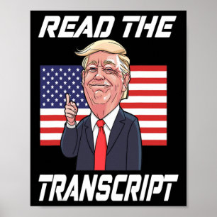 Poster Leia O Transcript Trump Mulheres Homens Presentes