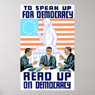 Póster Leia Sobre Democracia