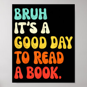 Poster Leia um livro cara legal ela professora de inglês