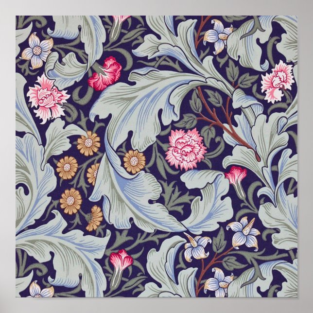 Poster Leicester, William Morris (Frente)